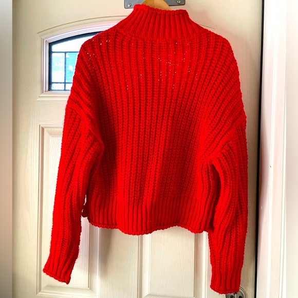 H&M Red Cable Knit Sweater - Picture 2 of 4